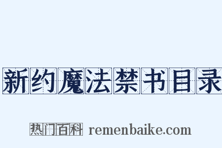 新约魔法禁书目录是什么意思的图片